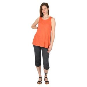 Chris & Carol Women’s Casual Scoop Neck Racerback Tank Top Coral Medium NWT